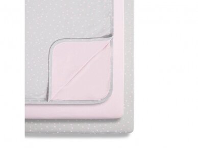 3 dalių patalynės komplektas lovytei - lopšiukui Pink Spot 3 3 dalių patalynės komplektas lovytei - lopšiukui Pink Spot 3