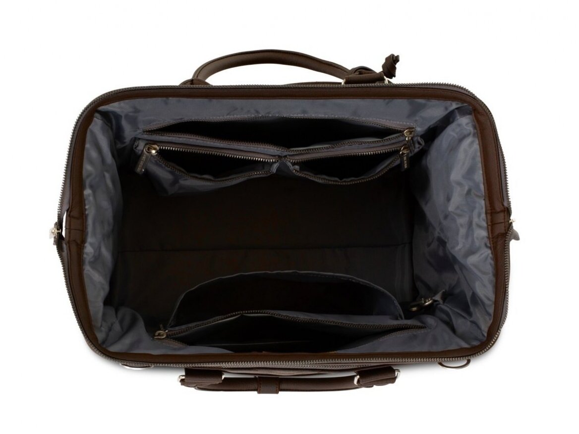 ABC Design mamos ir tėčio rankinė Style Dark Brown 2