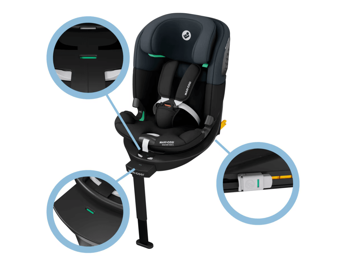 Automobilinė kėdutė Maxi Cosi Emerald 360 S i-size 0-36kg (40-150cm) Tonal Black 12 Automobilinė kėdutė Maxi Cosi Emerald 360 S i-size 0-36kg (40-150cm) Tonal Black 12