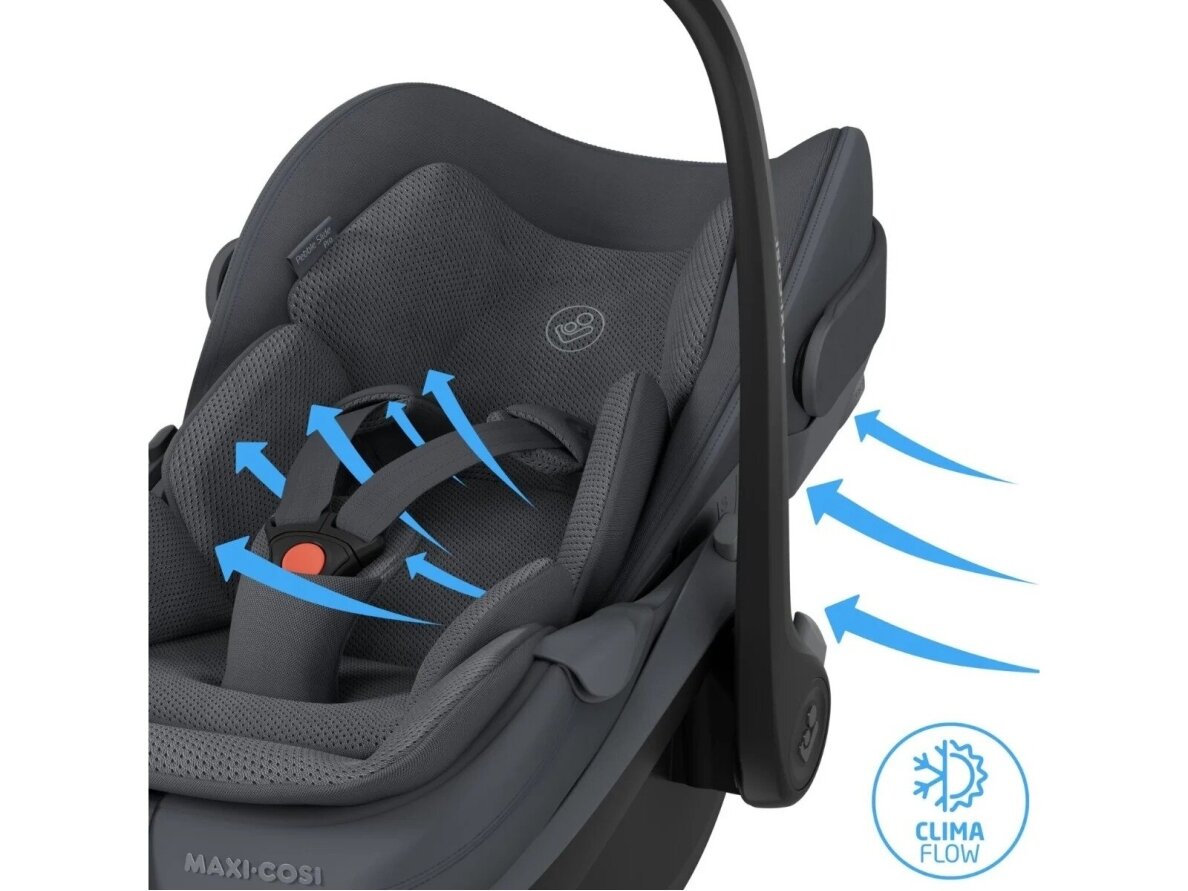 Automobilinė kėdutė Maxi Cosi Pebble Slide Pro 40-87cm (0-13kg) i-size Moon Graphite + FamilyFix Slide Pro isofix 360 6 Automobilinė kėdutė Maxi Cosi Pebble Slide Pro 40-87cm (0-13kg) i-size Moon Graphite + FamilyFix Slide Pro isofix 360 6