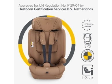 Automobilinė kėdutė KikkaBoo i-Flow 76-150cm (9-36kg) i-size Black 1 Automobilinė kėdutė KikkaBoo i-Flow 76-150cm (9-36kg) i-size Black 1