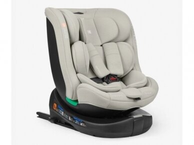 Automobilinė kėdutė KikkaBoo i-Round i-size 40-150cm Light Grey 1 Automobilinė kėdutė KikkaBoo i-Round i-size 40-150cm Light Grey 1