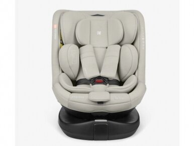 Automobilinė kėdutė KikkaBoo i-Round i-size 40-150cm Light Grey