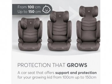 Car seat KikkaBoo i-Stand i-size 100-150cm Dark Grey 5 Car seat KikkaBoo i-Stand i-size 100-150cm Dark Grey 5