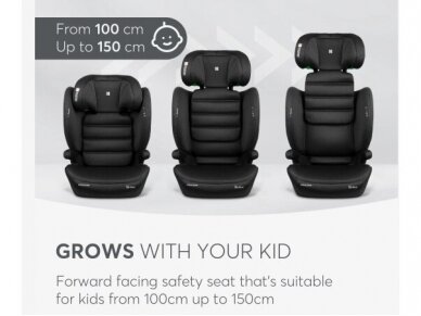Car seat KikkaBoo i-Track i-size 100-150cm Dark Grey 6 Car seat KikkaBoo i-Track i-size 100-150cm Dark Grey 6