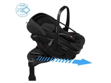 Automobilinė kėdutė Maxi Cosi Coral Slide Pro 40-87cm (0-13kg) i-size Black Onyx + Coral Slide Pro Strype 5