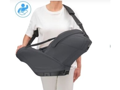 Automobilinė kėdutė Maxi Cosi Coral Slide Pro 40-87cm (0-13kg) i-size Moon Graphite + isofix + strype 1 Automobilinė kėdutė Maxi Cosi Coral Slide Pro 40-87cm (0-13kg) i-size Moon Graphite + isofix + strype 1