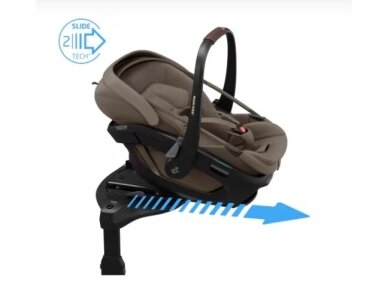 Automobilinė kėdutė Maxi Cosi Coral Slide Pro 40-87cm (0-13kg) i-size Oak Truffle + Coral Slide Pro Strype 2 Automobilinė kėdutė Maxi Cosi Coral Slide Pro 40-87cm (0-13kg) i-size Oak Truffle + Coral Slide Pro Strype 2