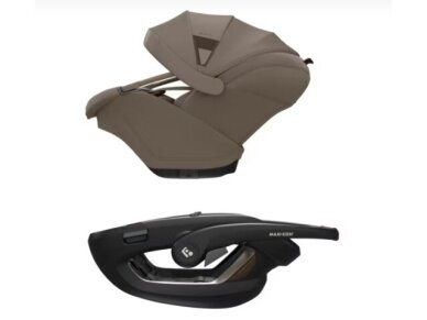 Automobilinė kėdutė Maxi Cosi Coral Slide Pro 40-87cm (0-13kg) i-size Oak Truffle + Coral Slide Pro Strype 5