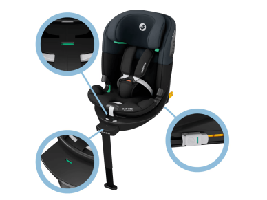 Automobilinė kėdutė Maxi Cosi Emerald 360 S i-size 0-36kg (40-150cm) Tonal Black 12