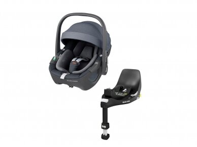 Automobilinė kėdutė Maxi cosi Pebble 360 essential graphite 0-13kg su isofix baze 360 Automobilinė kėdutė Maxi cosi Pebble 360 essential graphite 0-13kg su isofix baze 360