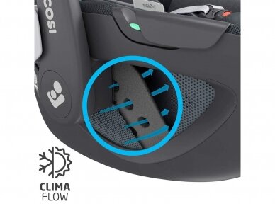 Automobilinė kėdutė Maxi cosi Pebble 360 essential graphite 0-13kg su isofix baze 360 5
