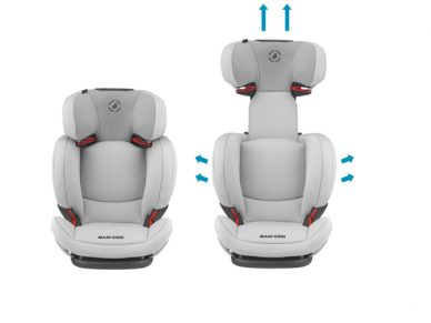 Automobilinė Kėdutė Maxi-Cosi RodiFix AirProtect 2/3 (15-36kg.) Authentic Grey 1