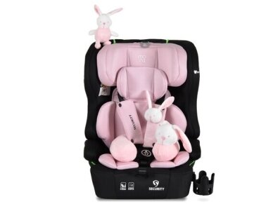 Automobilinė kėdutė Moni Security 76-150cm (9-36kg) i -size Baby Pink