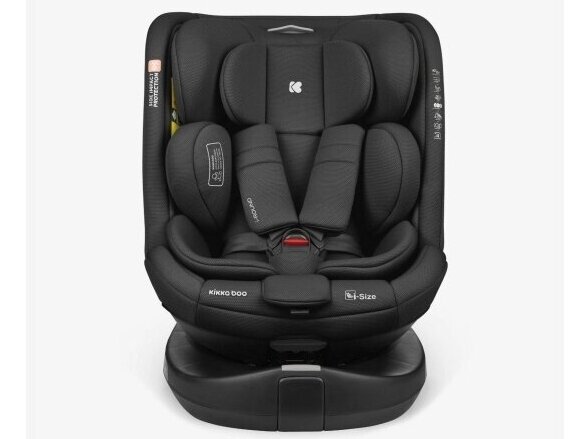 Automobilinė kėdutė KikkaBoo i-Round i-size 40-150cm Black Automobilinė kėdutė KikkaBoo i-Round i-size 40-150cm Black