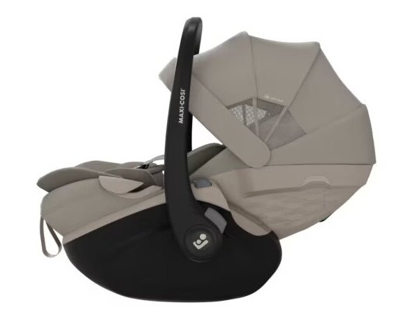 Automobilinė kėdutė Maxi Cosi Pebble Slide Pro 40-87cm (0-13kg)  i-size Sapphire Sand + FamilyFix Slide Pro isofix 360