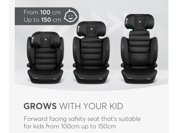 Car seat KikkaBoo i-Track i-size 100-150cm Dark Grey 6 Car seat KikkaBoo i-Track i-size 100-150cm Dark Grey 6