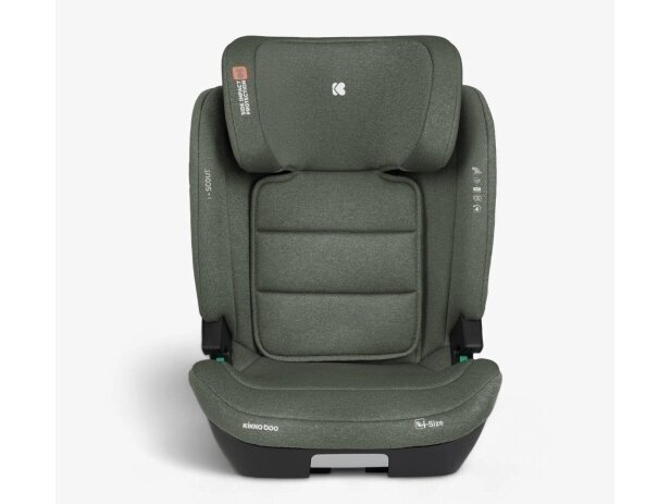 Automobilinė kėdutė KikkaBoo i-Scout i-size 100-150cm Army Green Automobilinė kėdutė KikkaBoo i-Scout i-size 100-150cm Army Green