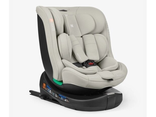 Automobilinė kėdutė KikkaBoo i-Round i-size 40-150cm Light Grey 1