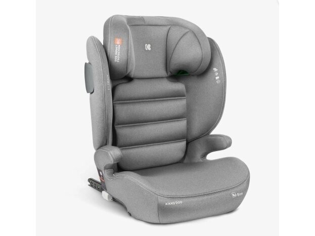 Automobilinė kėdutė KikkaBoo i-Track i-size 100-150cm Light Grey 1