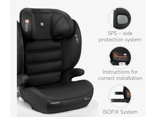 Car seat KikkaBoo i-Track i-size 100-150cm Dark Grey 5 Car seat KikkaBoo i-Track i-size 100-150cm Dark Grey 5