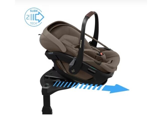 Automobilinė kėdutė Maxi Cosi Coral Slide Pro 40-87cm (0-13kg) i-size Oak Truffle 1