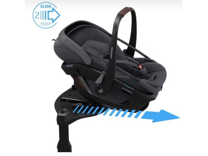 Automobilinė kėdutė Maxi Cosi Coral Slide Pro 40-87cm (0-13kg) i-size Moon Graphite + FamilyFix Slide Pro isofix 360 1