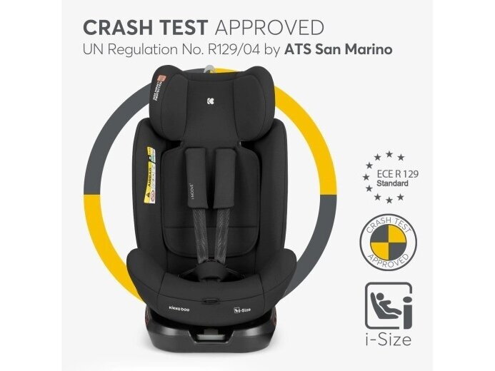 Automobilinė kėdutė KikkaBoo i - Moove 2 40-150cm (0-36kg) i-size Black 1 Automobilinė kėdutė KikkaBoo i - Moove 2 40-150cm (0-36kg) i-size Black 1