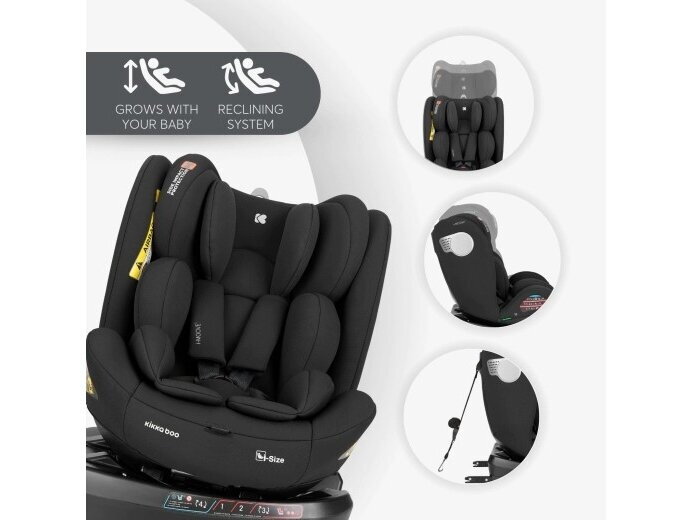 Automobilinė kėdutė KikkaBoo i - Moove 2 40-150cm (0-36kg) i-size Black 2 Automobilinė kėdutė KikkaBoo i - Moove 2 40-150cm (0-36kg) i-size Black 2