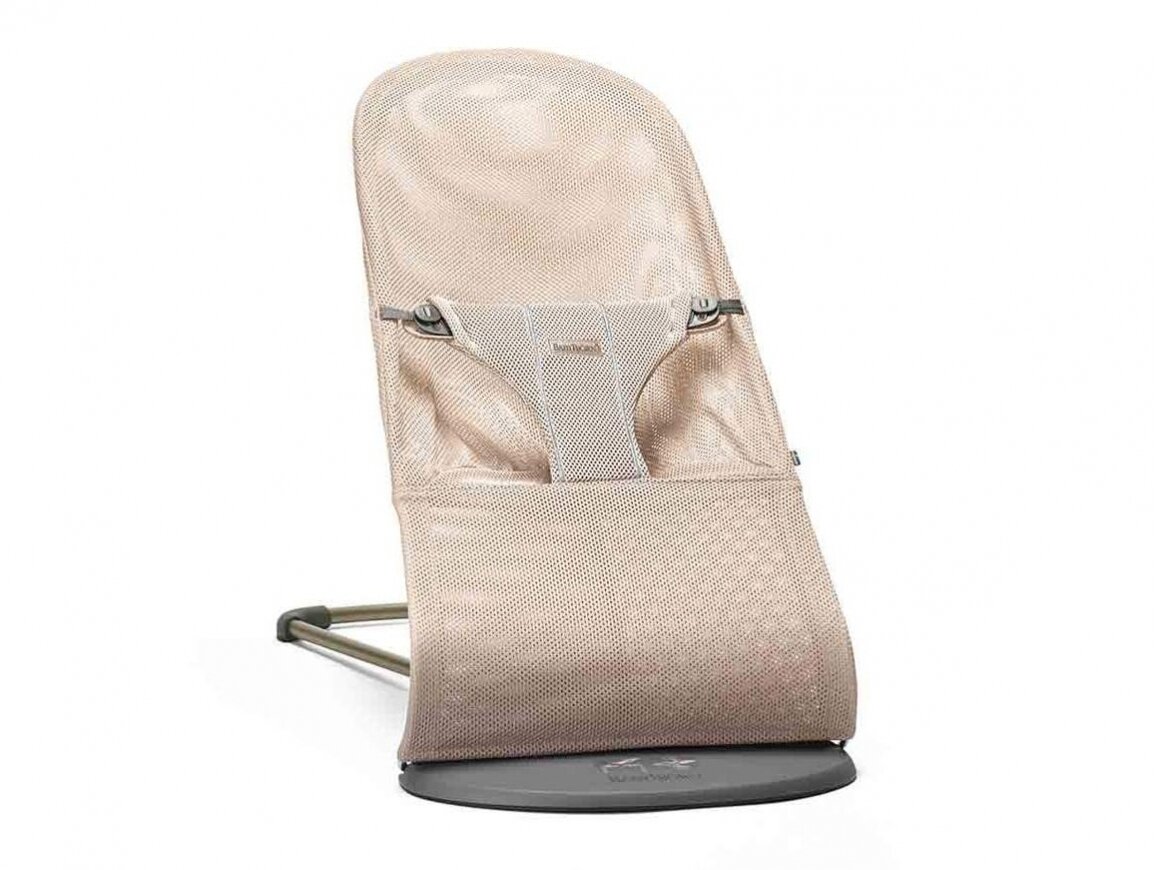BABYBJÖRN gultukas su žaisliuku Bliss Pearly pink Mesh 3D  1