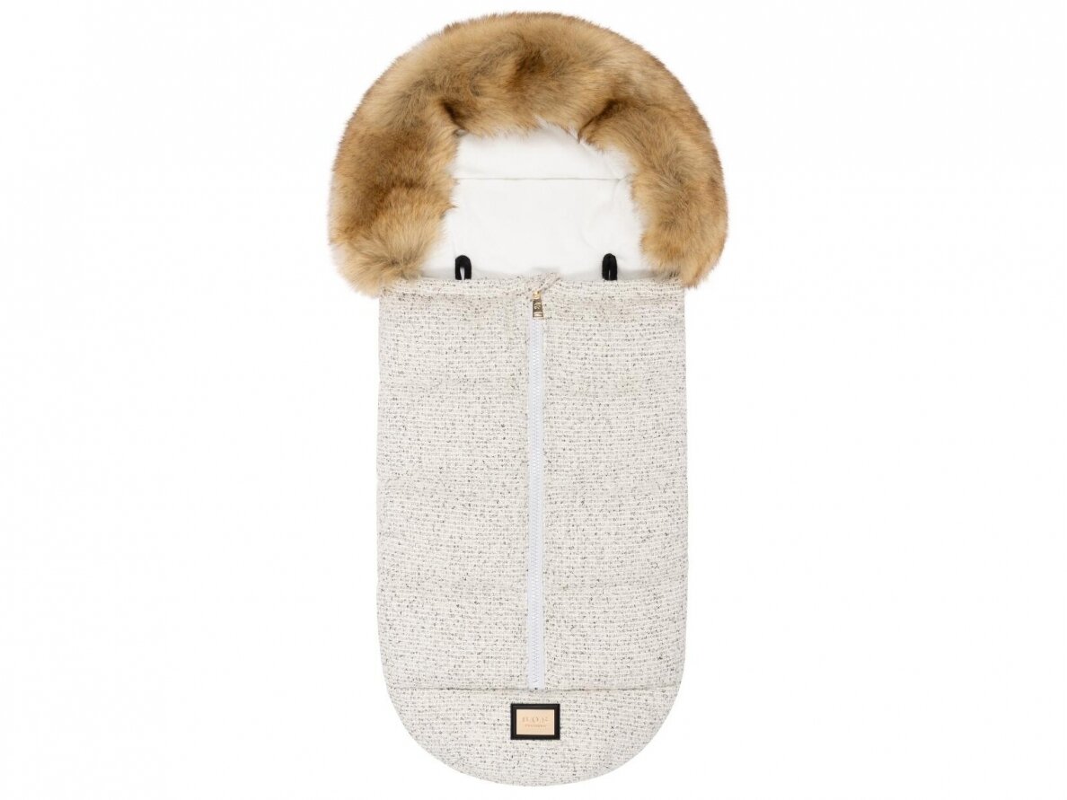 Bjallra of Sweden lopšio / automobilinės kėdutės žiemos vokelis, mova Grey Tweed 1