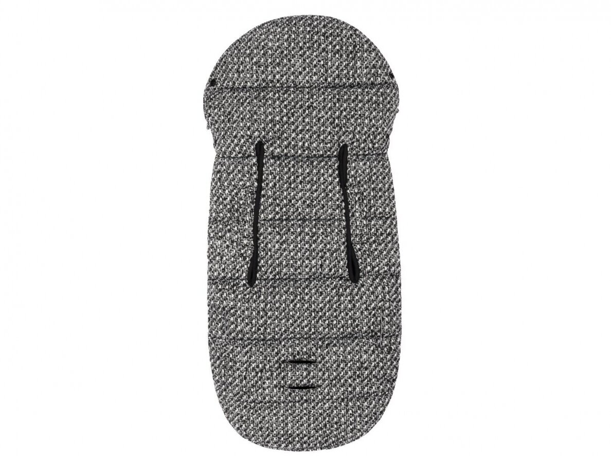 Bjallra of Sweden lopšio / automobilinės kėdutės žiemos vokelis, mova Black Tweed 3 Bjallra of Sweden lopšio / automobilinės kėdutės žiemos vokelis, mova Black Tweed 3