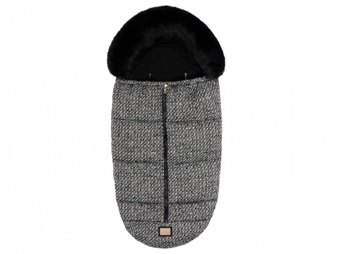 Bjallra of Sweden Footmuff Black Tweed 1 Bjallra of Sweden Footmuff Black Tweed 1