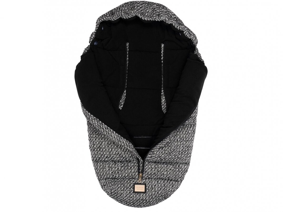 Bjallra of Sweden Footmuff Black Tweed 2 Bjallra of Sweden Footmuff Black Tweed 2