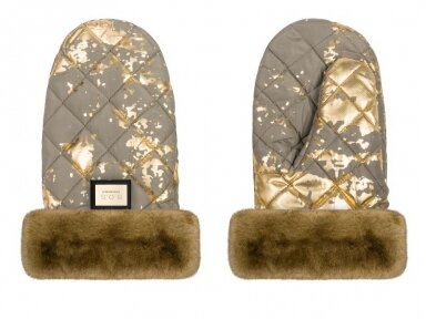 Bjallra of Sweden pirštinės vežimėliui Khaki Golden Bjallra of Sweden pirštinės vežimėliui Khaki Golden