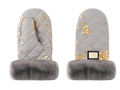 Bjallra of Sweden pirštinės vežimėliui Grey Golden Bjallra of Sweden pirštinės vežimėliui Grey Golden