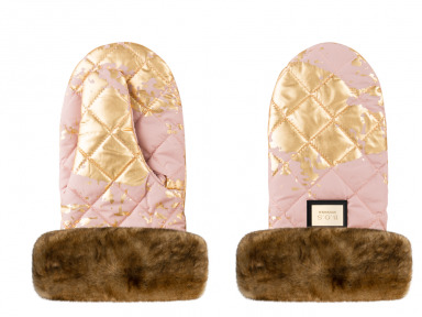 Bjallra of Sweden pirštinės vežimėliui Pink Golden Bjallra of Sweden pirštinės vežimėliui Pink Golden