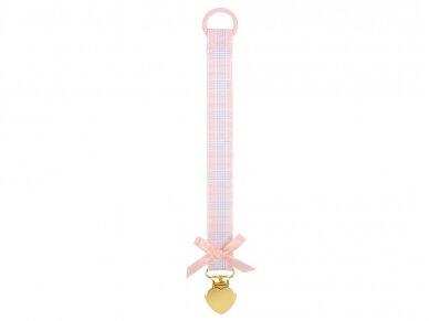 Pacifier Clip  Pink Classic Collection