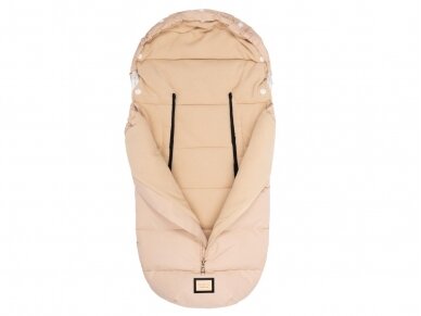 Bjallra of Sweden lopšio / automobilinės kėdutės žiemos vokelis, mova Beige 1 Bjallra of Sweden lopšio / automobilinės kėdutės žiemos vokelis, mova Beige 1