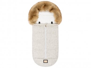 Bjallra of Sweden lopšio / automobilinės kėdutės žiemos vokelis, mova Grey Tweed 1