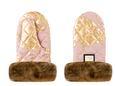 Bjallra of Sweden pirštinės vežimėliui Pink Golden Bjallra of Sweden pirštinės vežimėliui Pink Golden