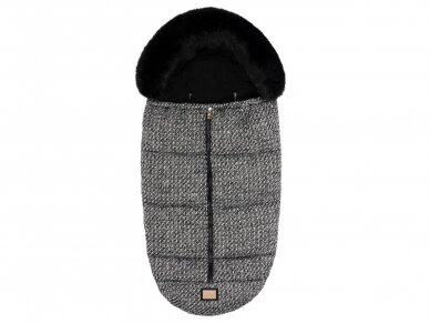 Bjallra of Sweden Footmuff Black Tweed 1 Bjallra of Sweden Footmuff Black Tweed 1