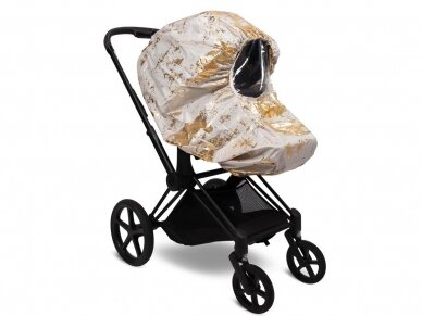 Stroller raincover Grey Golden Stroller raincover Grey Golden