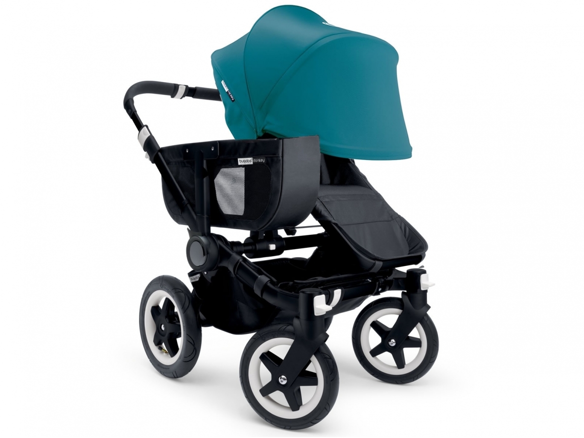 Bugaboo Donkey universalus stogelis su lopšio užklotu Petrol Blue 1 Bugaboo Donkey universalus stogelis su lopšio užklotu Petrol Blue 1