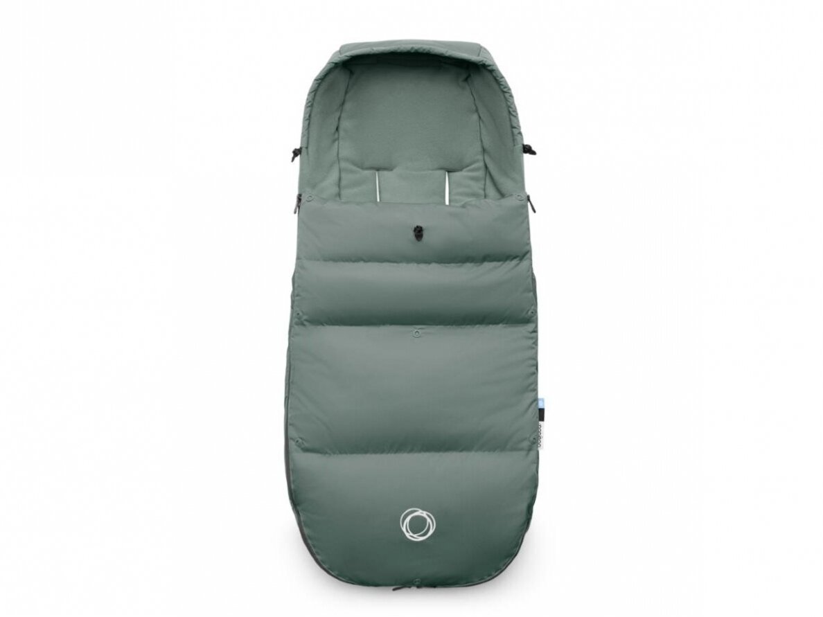 Bugaboo vežimėliams skirtas pūkinis žiemos vokelis, mova Performance Pine Green 1 Bugaboo vežimėliams skirtas pūkinis žiemos vokelis, mova Performance Pine Green 1
