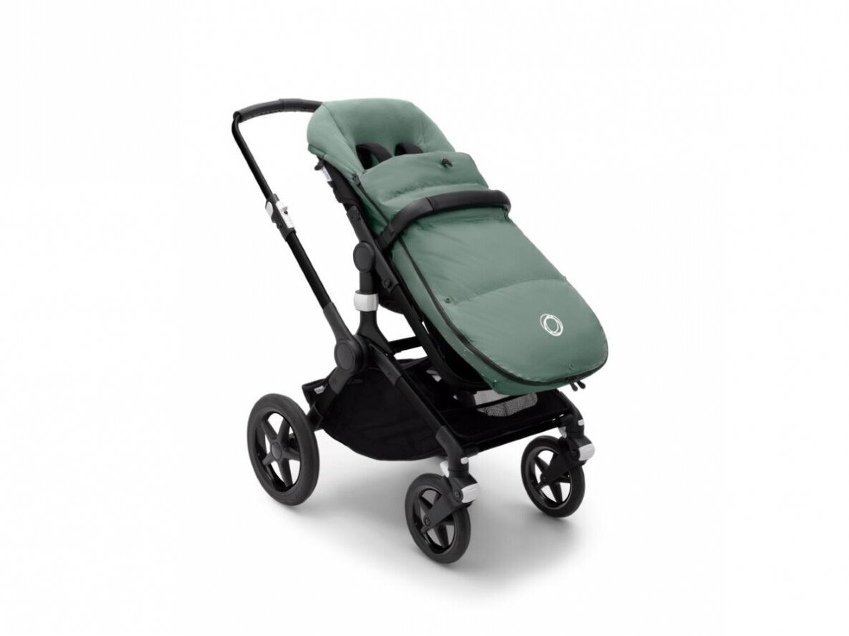 Bugaboo vežimėliams skirtas pūkinis žiemos vokelis, mova Performance Pine Green 3 Bugaboo vežimėliams skirtas pūkinis žiemos vokelis, mova Performance Pine Green 3
