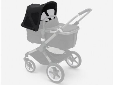 Bugaboo Fox/ Fox 2/ Fox 3/ Fox5 / Fox Cub/ Cameleon 3/ Lynx vasaros stogelis breezy Midnight black 1