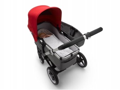 Bugaboo kūdikio vokelis, mova Light grey melange / Bugaboo newborn inlay 4 Bugaboo kūdikio vokelis, mova Light grey melange / Bugaboo newborn inlay 4
