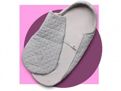 Bugaboo kūdikio vokelis, mova Light grey melange / Bugaboo newborn inlay 5 Bugaboo kūdikio vokelis, mova Light grey melange / Bugaboo newborn inlay 5