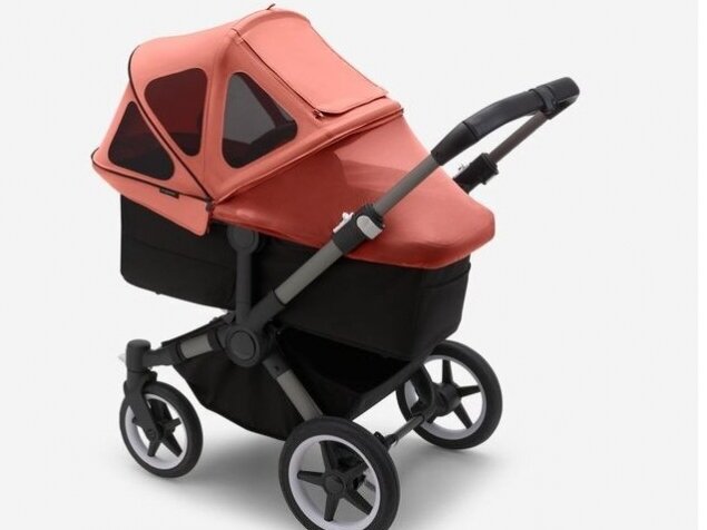 Bugaboo Donkey/ Donkey 2/ Donkey 3/ Donkey 5 vasaros stogelis / breezy sun canopy Sunrise red  3
